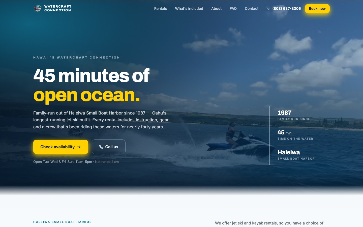 The Watercraft Connection site